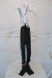 Louis Garneau Women's Course Elite 2 Bib Tights Black/Yellow/Pink XL - Picture 1 of 9