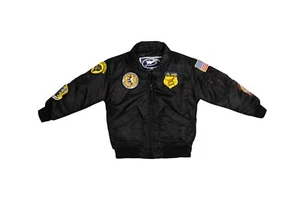 Up and Away Youth CWU Squadron Bomber Flight Jacket - Picture 1 of 4