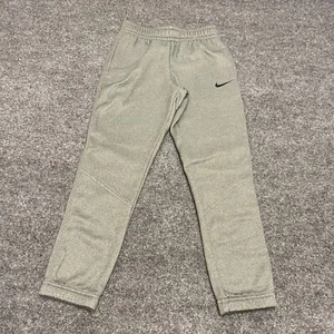 Nike Dri-Fit Boys Size Small Jogger Sweatpant Smoke Gray Therma Basketball Pant - Picture 1 of 10
