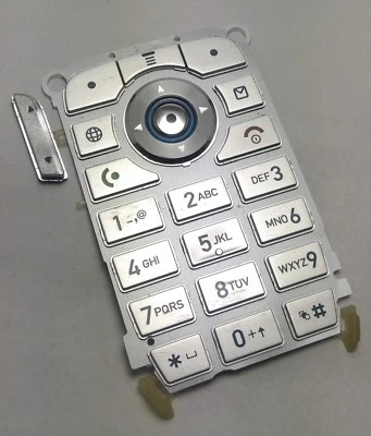 Lot 11 Motorola V190 Original OEM Silver Keypad Keymat Button Parts - Image 1 of 2