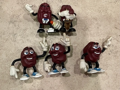 California Raisins Lot of 5 Figures Vintage !!!! Cover