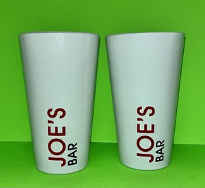 Joe's Bar Beer Glasses - Lot of 2 - Man Cave Bar - Picture 1 of 5