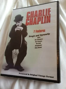 Charlie Chaplin DVD Original Vintage Format 7 Features Dough Dynamite Champion - Foto 1 di 2