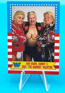 1987 Topps WWF #12 Bravo Valentine Johnny V Wrestling Card - NM - Picture 1 of 2