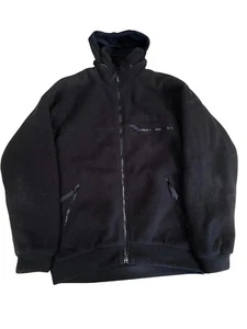 Vintage Kathmandu Fleece Jacket Men's Size Medium Black Full Zip Heavyweight - Picture 1 of 9