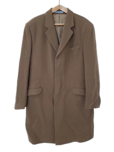 OSBORNE Men's UK Size Large Camel Brown Wool Blend Vintage Overcoat Pre - Loved - Picture 1 of 13