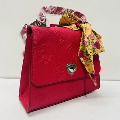 Сумка женская Betsey Johnson розовая с цветочным рисунком искусственная кожа верхняя ручка сумка - Изображение 1 из 4