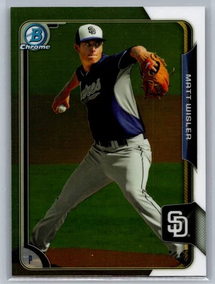 2015 Bowman #BCP83 Matt Wisler Chrome Prospects *PA - Image 1 of 2