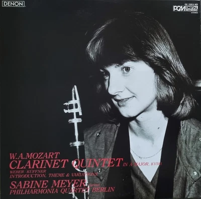 Sabine Meyer: Mozart- Clarinet Quintet In A Major, KV 581, Weber / Denon OF-7053 - Image 1 of 3