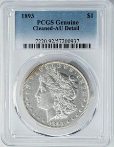 1893 Morgan Silver Dollar $ AU Detail PCGS 949881-11 - Picture 1 of 5