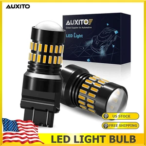 AUXITO LED Turn Signal Blinker DRL Parking Light Bulb Amber Lamp 3157 4157 4057 - Picture 1 of 9