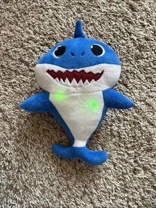 Baby Shark Singing & Light Up 11” Tall Blue Shark Plush - Picture 1 of 3