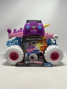 Monster Jam Sparkle Smash pink unicorn RC rare 1:15 scale remote control truck - Picture 1 of 18