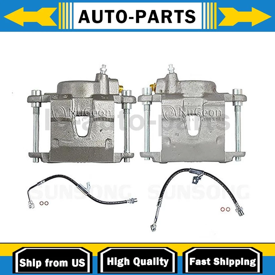 Front Brake Caliper with Hoses Driver Passenger Side Fits Chevrolet S10 2.0L - Image 1 of 4