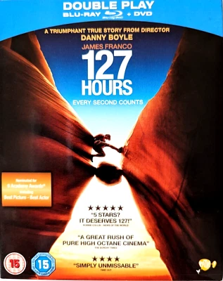 127 Hours (Blu-ray-2011, 2-Disc) James Franco.  **"Trapped Hiker True Story"** - Image 1 of 4