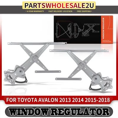 2x Regulador de ventana eléctrica delantero derecho y derecho para Toyota Avalon 2013 2014 2015-2018 Foto 1 de 4