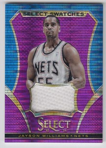 2013-14 Select Swatches Prizms Purple #31 Jayson Williams Jersey /99