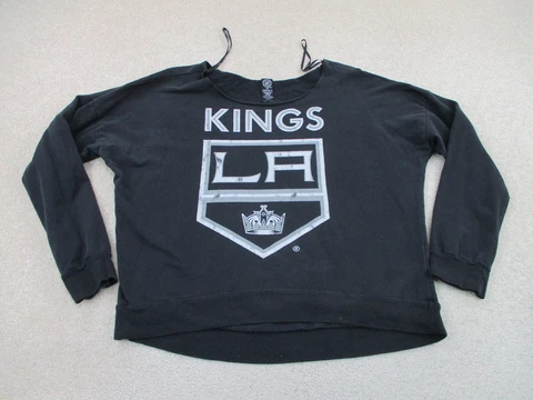 Los Angeles Kings Sweater Womens Medium Black NHL Hockey Sweatshirt Ladies * Cover