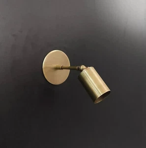 Pair of Raw brass Mini wall sconce - Italian wall light - Mid century wall sconc - Picture 1 of 5
