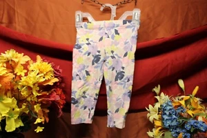 Carter's Girls White Floral Leggings Size 4T pants bottoms activewear play Sale* - Picture 1 of 8