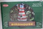 Skikcraft Wood  Lighthouse Fun-to-Build Birdhouse Kit Red and White