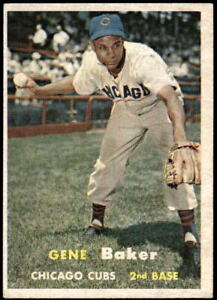 1957 TOPPS GENE BAKER 176 VG CORRECT NAME BASEBALL CHICAGO CUBS