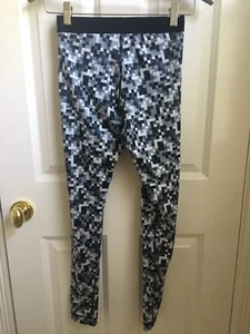 NIKE Pro Black White And Gray Tights XS EXTRA SMALL - Picture 1 of 4