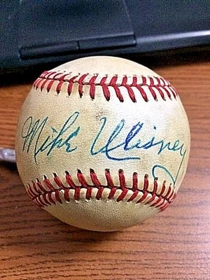 MIKE ULISNEY (ULICNY) SIGNED AUTOGRAPHED ONL BASEBALL!  1945 Boston Braves! JSA! - Image 1 of 2
