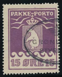 Greenland Scott #Q5 Very Fine Centering, Perf. 11-1/2 (Used) SCV: $200 - Picture 1 of 2