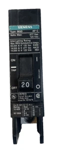SIEMENS/ BQD120/1P/20A/277V/TYPE BQD/BOLT ON/CIRCUIT Breaker/NEW(25C2) - Picture 1 of 5
