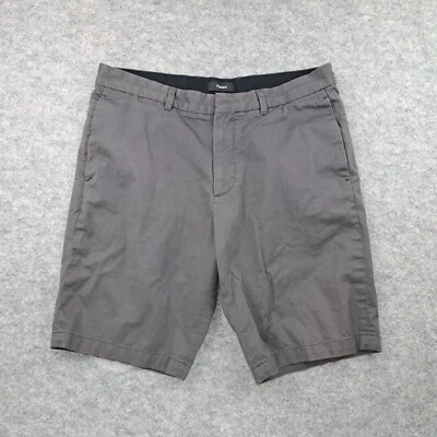 Theory 短裤男式 33 码灰色 9 英寸内缝斜纹棉弹力斜纹休闲 — 第 1/4 张图片
