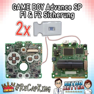 2x fusible F1 / F2) para placa base Game Boy Advance SP - placa GBA SP - Imagen 1 de 3