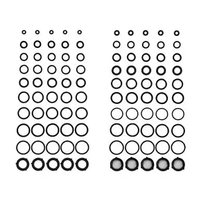 100 Pieces 18 Sizes Pressure Washer O Rings Kit for Pump Hose Wand Couple - Picture 1 of 5
