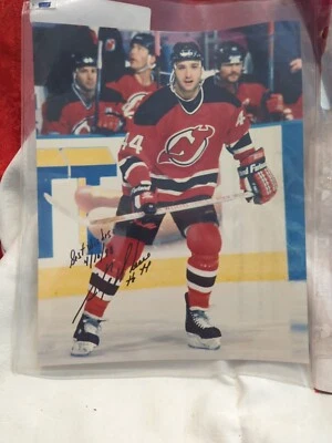 Foto autografiada firmada 8x10 de Stephen Richer de los New Jersey Devils - 1998  Foto 1 de 4