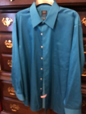 Camisa de vestir hombre Arrow Aqua (azul/verde) talla 161/2 32/33 manga larga Foto 1 de 2