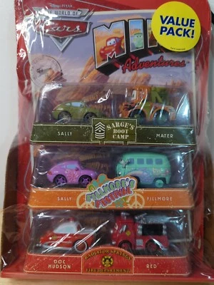 Disney Pixar World of Cars Value Pack Lightning McQueen Sally Mater Foto 1 de 4