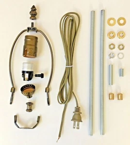 Make-A-Lamp Kit With All Parts & Instructions for DIY Lamp Or Repair H-77 - Picture 1 of 12