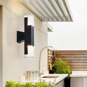 Modern Outdoor Wall Light LED Exterior Porch Sconce Lamp Waterproof lamp Fixture - Picture 1 of 11
