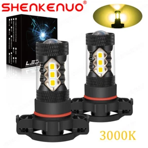 3000K Yellow 5202 H16 LED Fog Light Bulb For 2010-2013 Chevy Camaro 60W set of 2 - Imagen 1 de 16