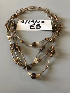 Collar marrón vintage - Imagen 1 de 3