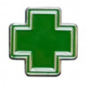 Hat Pin 1 - Medical Cross - Limited Edition Cannabis Green 420 710 Peace - Picture 1 of 1