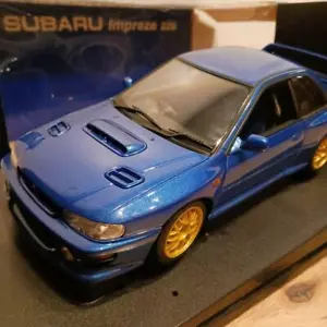 Autoart 1/18 Subaru Impreza Minicar 22B Blue - Picture 1 of 9