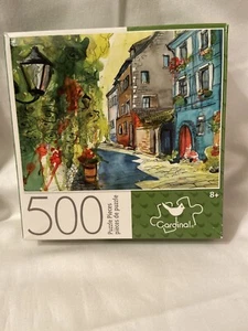 500 Piece Jigsaw Puzzle "Small Summer Street" Cardinal 11" x 14" - Picture 1 of 5