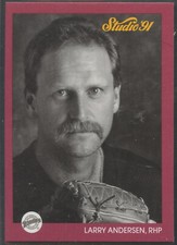 1991 Leaf Studio #241 Larry Andersen San Diego Padres