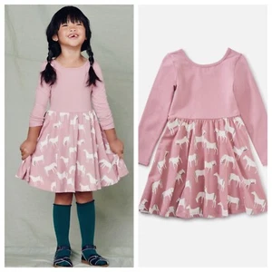 Tea Collection Girls Horse Herd Ballet Skirted Fit & Flare Dress Size 16 $43 - Picture 1 of 8