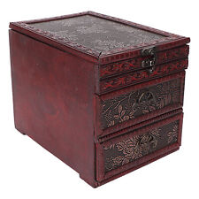 Vintage Dressing Box Antique Dressing Box With Mirror Chinese Classical Wood HPT