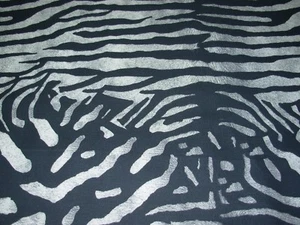 8 5/8 YDS~MAGITEX TIGER ZEBRA STRIPES COTTON DRAPERY UPHOLSTERY FABRIC FOR LESS - Picture 1 of 4