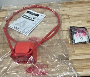 Spalding Pro Slam Outdoor Red Basketball Rim, Net & Manual - NIB - Picture 1 of 7