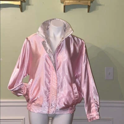 Chaqueta Bomber Reversible Rosa Floral Foto 1 de 4