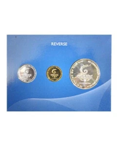 REPUBLIC INDIA 2010 XIX COMMONWEALTH GAMES DELHI COMMERATIVE SILVER UNC SET - Picture 1 of 3